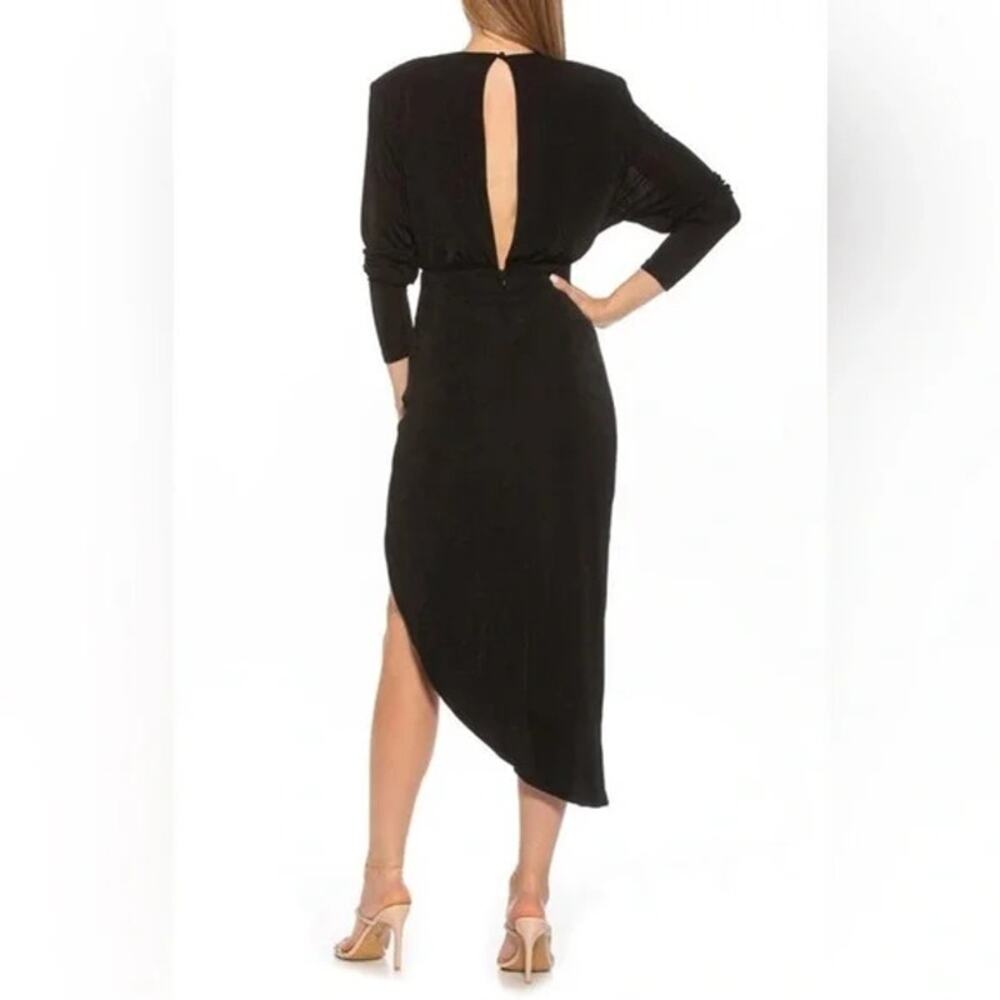 ALEXIA ADMOR NWT $265 Silena Surplice Dolman Sleeve High Slit Dress Size XS - Picture 3 of 10